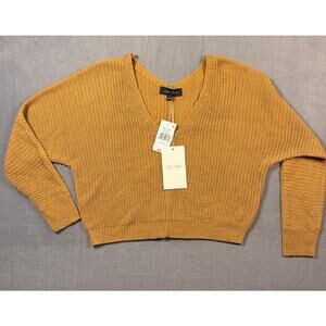 NWT Oak &‎ Trellis Dolman Sleeve Knit Cropped Sweater Size Small